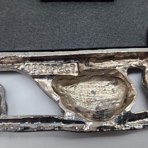 Antique Style Amora Metal Picture Frame With Floral Design 10"x3" By Perfect - Picture 4 of 14